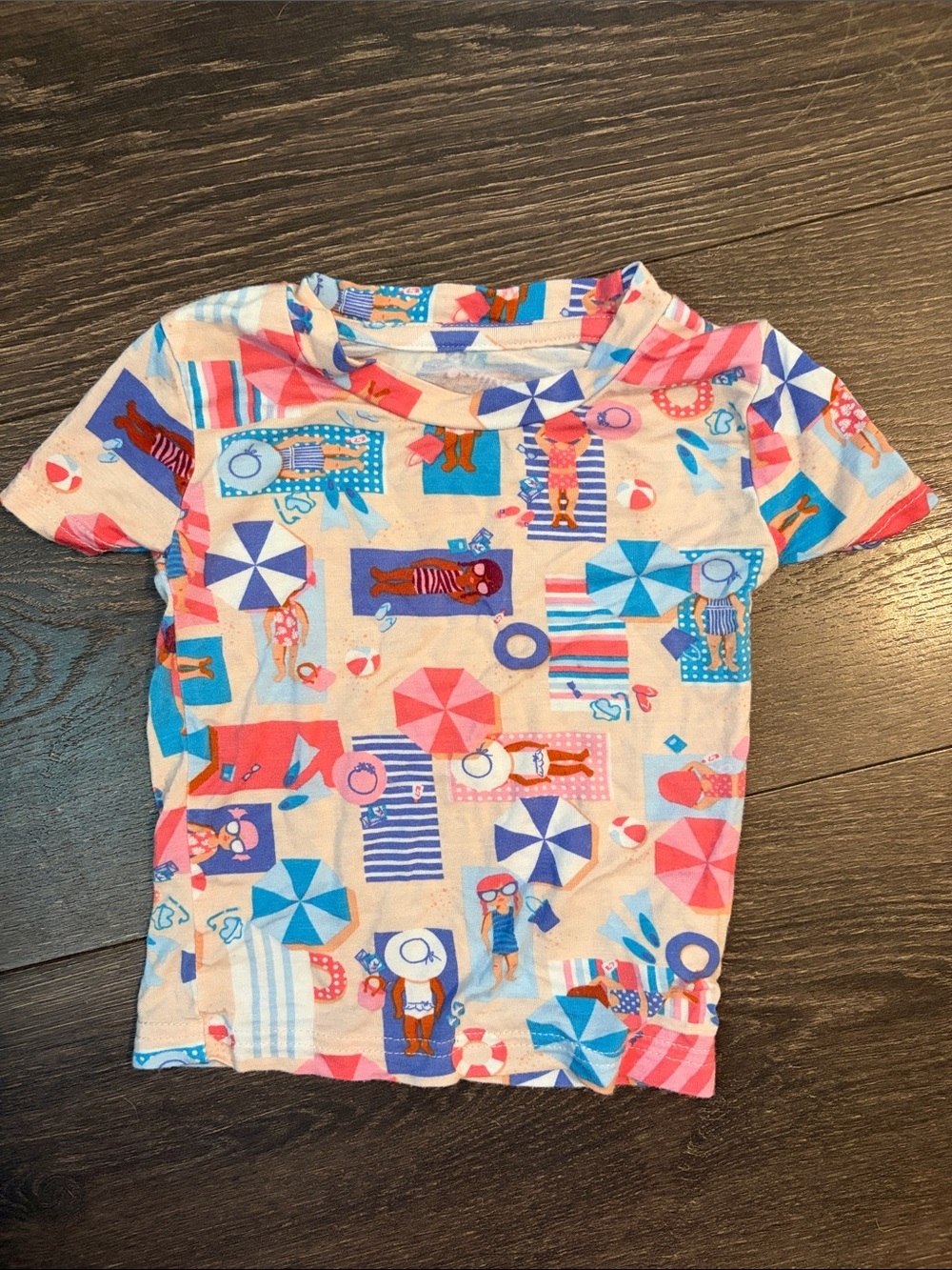 Penelope Mack Kids Beach Print Short Sleeve Bamboo Top 18 months
